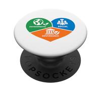 ESG : cœur de la gouvernance environnementale et Sociale PopSockets PopGrip Adhésif