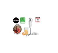 ESGE M 122 S Mélangeur à Immersion 140W Blanc - Bol 0.6L, 2 Vitesses (10000-14000 tr/min), Câble 1.6m, Corps Métal/Plastique, 220-240V, Certifié CE/ROHS/REACH