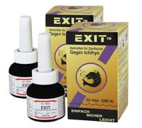 Esha EshaEx1t® Lot de 2 flacons de 20 ml pour 2000 litres (effet large bande contre toutes les maladies des points comme Ichthyo ou la maladie du velours Oodinium)