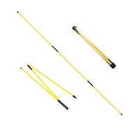 Eshan 3s2p Bâton d'alignement de Golf Unisexe, Jaune, 122 cm