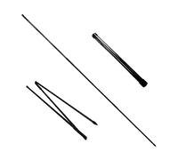 Eshan Lot de 2 bâtons d'alignement de Golf - Équipement d'aide à la Swing - Canne d'entraînement Pliable - Correcteur de Posture dans Un étui de Rangement Pratique pour Homme et Femme - Noir