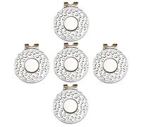 Eshan Lot de 5 ou Clips magnétiques pour marqueur de Balle de Golf - pour Homme et Femme - Cadeaux de Golf - Accessoires pour Gants de Golf, Chapeaux, Sacs, Casquettes, visière, Poche de Ceinture