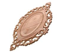 ESHDGFYB Applique décorative en Bois, moulures circulaires, Plaque de Porte, cœur, Fleur, Armoire, décoration d'intérieur, Figurines, transferts for Bois (Couleur: 47cm x 28cm)(28cmx20cm)