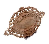 ESHDGFYB Applique décorative en Bois, moulures circulaires, Plaque de Porte, cœur, Fleur, Armoire, décoration d'intérieur, Figurines, transferts for Bois (Couleur: 47cm x 28cm)(47cmx28cm)