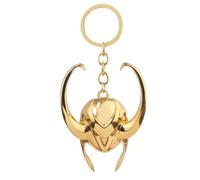 ESHINEDE Loki Porte-clés en métal doré pour homme, doré, taille unique