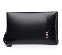 Eshow Pochette Homme Cuir PU, Sacs à Main Homme avec Dragonne Petite Sacoche D'affaires Portefeuille Hydrofuge Léger Pour Voyage Loisirs Bureau