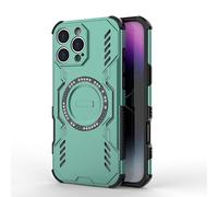 ESHUYI Coque Magnétique pour Motorola Moto G57 Power, Compatible MagSafe, Étui Antichoc Militaire avec Coins Airbag, Dissipation Thermique, TPU+PC Hybride, Vert