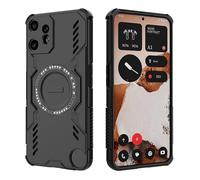 ESHUYI Coque Magnétique pour Nothing CMF Phone 2 Pro, Compatible MagSafe, Étui Antichoc Militaire avec Coins Airbag, Dissipation Thermique, TPU+PC Hybride, Noir