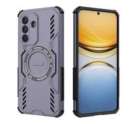 ESHUYI Coque Magnétique pour Samsung Galaxy A37, Compatible MagSafe, Étui Antichoc Militaire avec Coins Airbag, Dissipation Thermique, TPU+PC Hybride, Violet