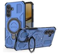 ESHUYI Coque Magnétique pour Samsung Galaxy A37, Compatible MagSafe, Étui Antichoc Militaire avec Coins Airbag, Support Rotatif 360°, TPU+PC Hybride, Bleu