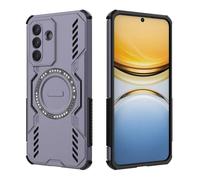 ESHUYI Coque Magnétique pour Samsung Galaxy A57, Compatible MagSafe, Étui Antichoc Militaire avec Coins Airbag, Dissipation Thermique, TPU+PC Hybride, Violet