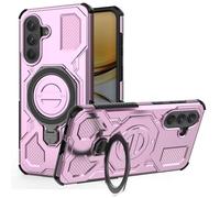 ESHUYI Coque Magnétique pour Samsung Galaxy A57, Compatible MagSafe, Étui Antichoc Militaire avec Coins Airbag, Support Rotatif 360°, TPU+PC Hybride, Violet