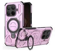 ESHUYI Coque Magnétique pour Xiaomi 15T Pro, Compatible MagSafe, Étui Antichoc Militaire avec Coins Airbag, Support Rotatif 360°, TPU+PC Hybride, Violet