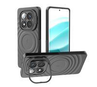 ESHUYI Coque Magnétique pour Xiaomi Redmi Note 14 Pro 5G/Xiaomi Poco X7 5G Compatible avec MagSafe, Étui avec Support, Doublure en Microfibre Douce, Housse Antichoc avec Bumper (Noir)