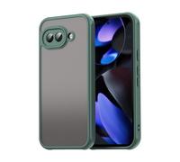 ESHUYI Coque Mate pour Google Pixel 9a - Housse Antichoc Ultra Mince en PC Translucide Givrée, Bord TPU Souple, Anti-Traces de Doigts - Vert