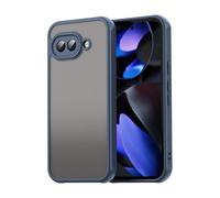 ESHUYI Coque Mate pour Google Pixel 9a - Housse Antichoc Ultra Mince en PC Translucide Givrée, Bord TPU Souple, Anti-Traces de Doigts - Bleu