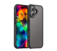 ESHUYI Coque Mate pour iPhone 17 - Housse Antichoc Ultra Mince en PC Translucide Givrée, Bord TPU Souple, Anti-Traces de Doigts - Noir