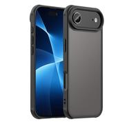 ESHUYI Coque Mate pour iPhone Air - Housse Antichoc Ultra Mince en PC Translucide Givrée, Bord TPU Souple, Anti-Traces de Doigts - Noir