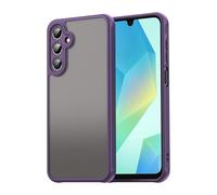 ESHUYI Coque Mate pour Samsung Galaxy A16 (4G/5G) - Housse Antichoc Ultra Mince en PC Translucide Givrée, Bord TPU Souple, Anti-Traces de Doigts - Violet