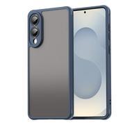 ESHUYI Coque Mate pour Samsung Galaxy S25 Edge - Housse Antichoc Ultra Mince en PC Translucide Givrée, Bord TPU Souple, Anti-Traces de Doigts - Bleu