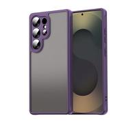 ESHUYI Coque Mate pour Samsung Galaxy S25 Ultra - Housse Antichoc Ultra Mince en PC Translucide Givrée, Bord TPU Souple, Anti-Traces de Doigts - Violet