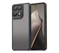 ESHUYI Coque Mate pour Xiaomi 15T - Housse Antichoc Ultra Mince en PC Translucide Givrée, Bord TPU Souple, Anti-Traces de Doigts - Noir