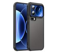 ESHUYI Coque Mate pour Xiaomi 17 Pro Max - Housse Antichoc Ultra Mince en PC Translucide Givrée, Bord TPU Souple, Anti-Traces de Doigts - Noir