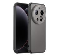 ESHUYI Coque Mate pour Xiaomi 17 Ultra - Housse Antichoc Ultra Mince en PC Translucide Givrée, Bord TPU Souple, Anti-Traces de Doigts - Noir