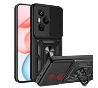 ESHUYI Coque pour Honor 400 Pro avec Lentille Coulissante Couverture et Support Rotatif, Anti-Chute Étui Housse Compatible avec Support De Voiture Magnétique, Noir