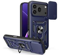 ESHUYI Coque pour Honor 600 Pro/Honor 600 avec Lentille Coulissante Couverture et Support Rotatif, Anti-Chute Étui Housse Compatible avec Support De Voiture Magnétique, Bleu