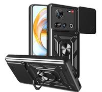 ESHUYI® Coque pour Nubia Z70 Ultra 5G avec Lentille Coulissante Couverture et Support Rotatif, Anti-Chute Étui Housse Compatible avec Support De Voiture Magnétique, Noir