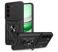 ESHUYI Coque pour Realme C71 4G avec Lentille Coulissante Couverture et Support Rotatif, Anti-Chute Étui Housse Compatible avec Support De Voiture Magnétique, Noir