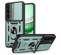 ESHUYI Coque pour Realme C71 4G avec Lentille Coulissante Couverture et Support Rotatif, Anti-Chute Étui Housse Compatible avec Support De Voiture Magnétique, Vert
