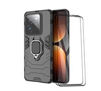ESHUYI Coque pour Realme GT 7 Pro avec 2 Pièces Protection Écran, 360° Support Rotatif [Fonctionne avec Support De Voiture Magnétique] Étui Housse, Noir