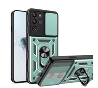 ESHUYI® Coque pour Red Magic 10 Pro/10 Pro+ avec Lentille Coulissante Couverture et Support Rotatif, Anti-Chute Étui Housse Compatible avec Support De Voiture Magnétique, Vert