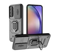 ESHUYI® Coque pour Samsung Galaxy A56 5G/Galaxy A36 5G avec Lentille Coulissante Couverture et Support Rotatif, Anti-Chute Étui Housse Compatible avec Support De Voiture Magnétique, Noir