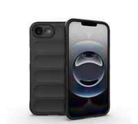 ESHUYI® Coque Silicone Liquide pour iPhone 16e (Noir) avec Protection Anti-germes et Doublure Douce en Microfibre, Housse Full Body Protection Étui Antichoc