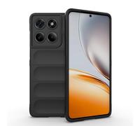 ESHUYI Coque Silicone Liquide pour Motorola Edge 60 Fusion/Edge 60s/Edge 60 (Noir) avec Protection Anti-germes et Doublure Douce en Microfibre, Housse Full Body Protection Étui Antichoc