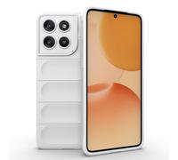 ESHUYI Coque Silicone Liquide pour Motorola Moto G57 Power (Blanc) avec Protection Anti-germes et Doublure Douce en Microfibre, Housse Full Body Protection Étui Antichoc