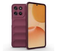 ESHUYI Coque Silicone Liquide pour Motorola Moto G57 Power (Violet Foncé) avec Protection Anti-germes et Doublure Douce en Microfibre, Housse Full Body Protection Étui Antichoc