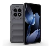 ESHUYI® Coque Silicone Liquide pour OnePlus 13 5G (Gris Foncé) avec Protection Anti-germes et Doublure Douce en Microfibre, Housse Full Body Protection Étui Antichoc