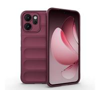 ESHUYI Coque Silicone Liquide pour Oppo Reno14 F/Reno14 FS (Violet Foncé) avec Protection Anti-germes et Doublure Douce en Microfibre, Housse Full Body Protection Étui Antichoc