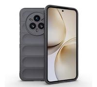 ESHUYI® Coque Silicone Liquide pour Realme 14 Pro Plus(Pro+) (Gris Foncé) avec Protection Anti-germes et Doublure Douce en Microfibre, Housse Full Body Protection Étui Antichoc