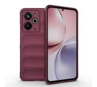 ESHUYI Coque Silicone Liquide pour Realme 14T/Realme 14 5G (Violet Foncé) avec Protection Anti-germes et Doublure Douce en Microfibre, Housse Full Body Protection Étui Antichoc