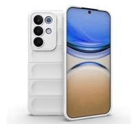 ESHUYI Coque Silicone Liquide pour Realme C85 5G/Realme 15x (Blanc) avec Protection Anti-germes et Doublure Douce en Microfibre, Housse Full Body Protection Étui Antichoc