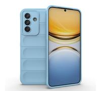 ESHUYI Coque Silicone Liquide pour Samsung Galaxy A37 (Bleu Clair) avec Protection Anti-germes et Doublure Douce en Microfibre, Housse Full Body Protection Étui Antichoc