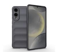 ESHUYI® Coque Silicone Liquide pour Samsung Galaxy S25 Edge (Gris Foncé) avec Protection Anti-germes et Doublure Douce en Microfibre, Housse Full Body Protection Étui Antichoc