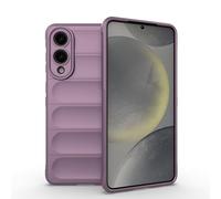 ESHUYI® Coque Silicone Liquide pour Samsung Galaxy S25 Edge (Violet Clair) avec Protection Anti-germes et Doublure Douce en Microfibre, Housse Full Body Protection Étui Antichoc