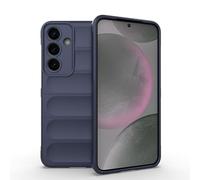 ESHUYI® Coque Silicone Liquide pour Samsung Galaxy S25 Plus(S25+) (Bleu Foncé) avec Protection Anti-germes et Doublure Douce en Microfibre, Housse Full Body Protection Étui Antichoc