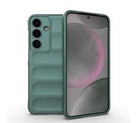 ESHUYI® Coque Silicone Liquide pour Samsung Galaxy S25 Plus(S25+) (Vert) avec Protection Anti-germes et Doublure Douce en Microfibre, Housse Full Body Protection Étui Antichoc